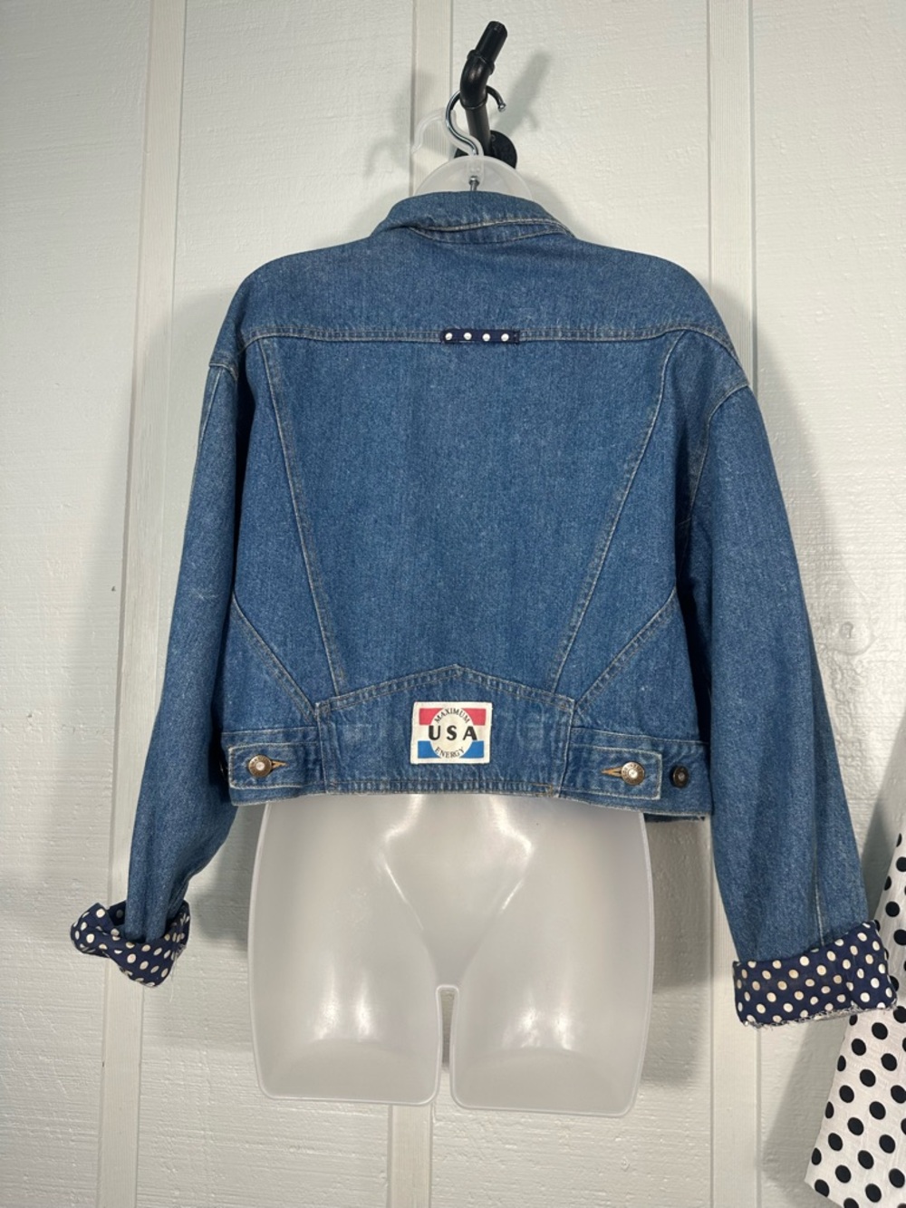 Vintage Maximum Energy 1980s Denim Jacket Size Large EUC - Picture 5 of 9